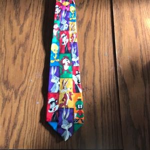 Men’s vintage silk Looney Tunes tie